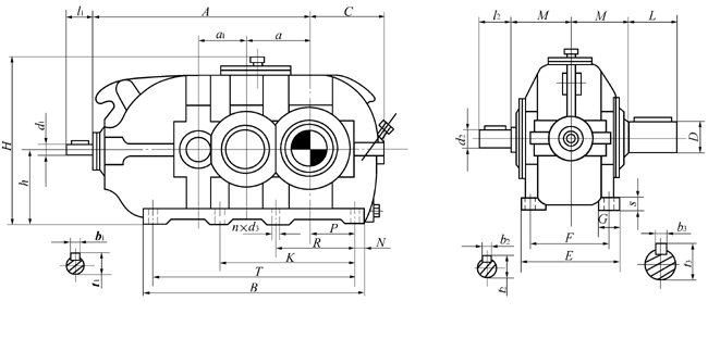 DBY、DBYK硬齒面減速機(jī)熱功率